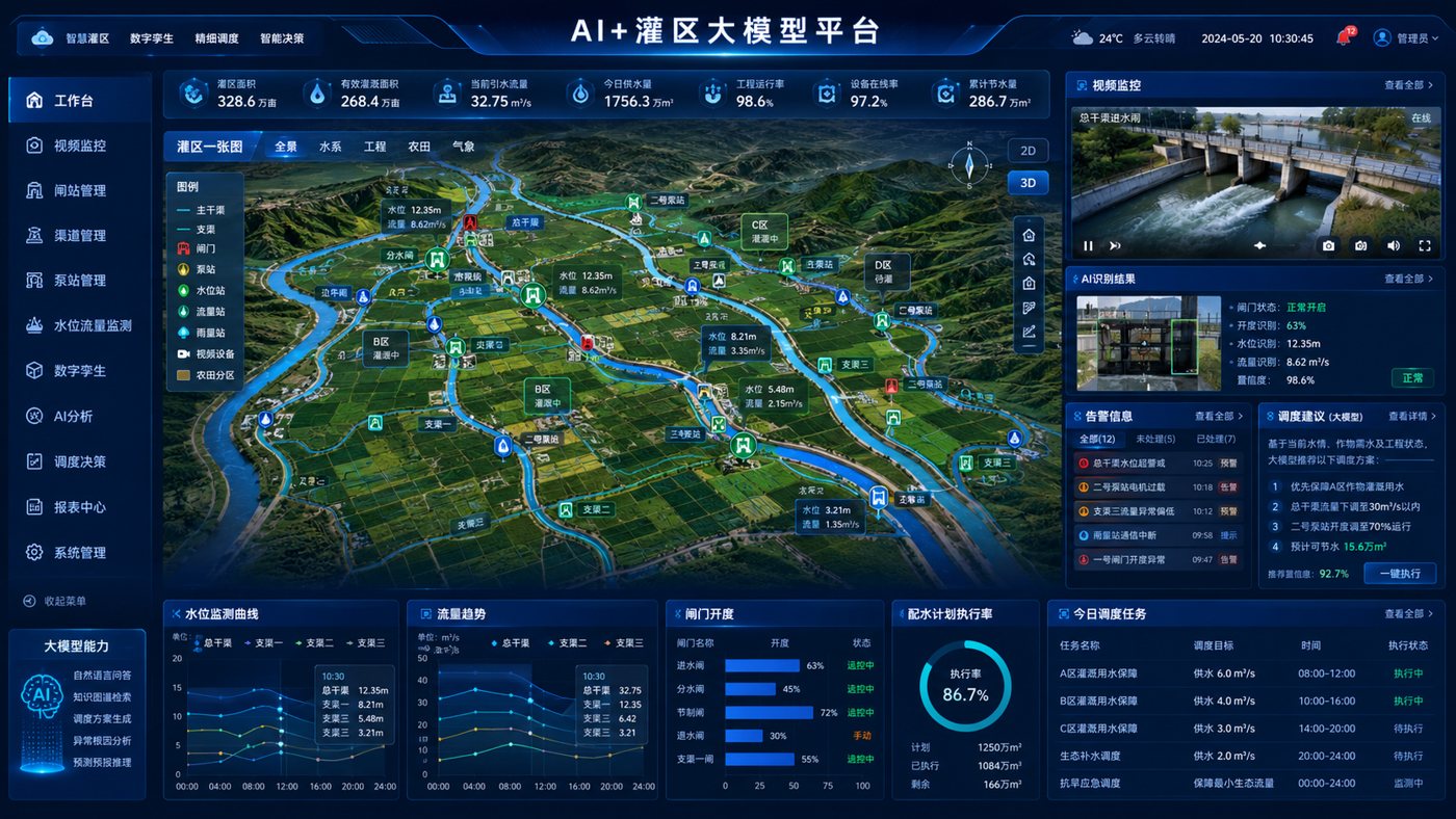 AI+灌区大模型平台效果