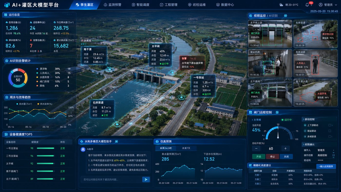 AI+灌区大模型平台效果